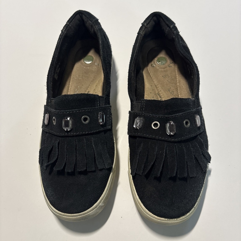 Black Earth Origins Woman's Suede Casual Stylish Comfort Shoes Weltek Sz 7M
